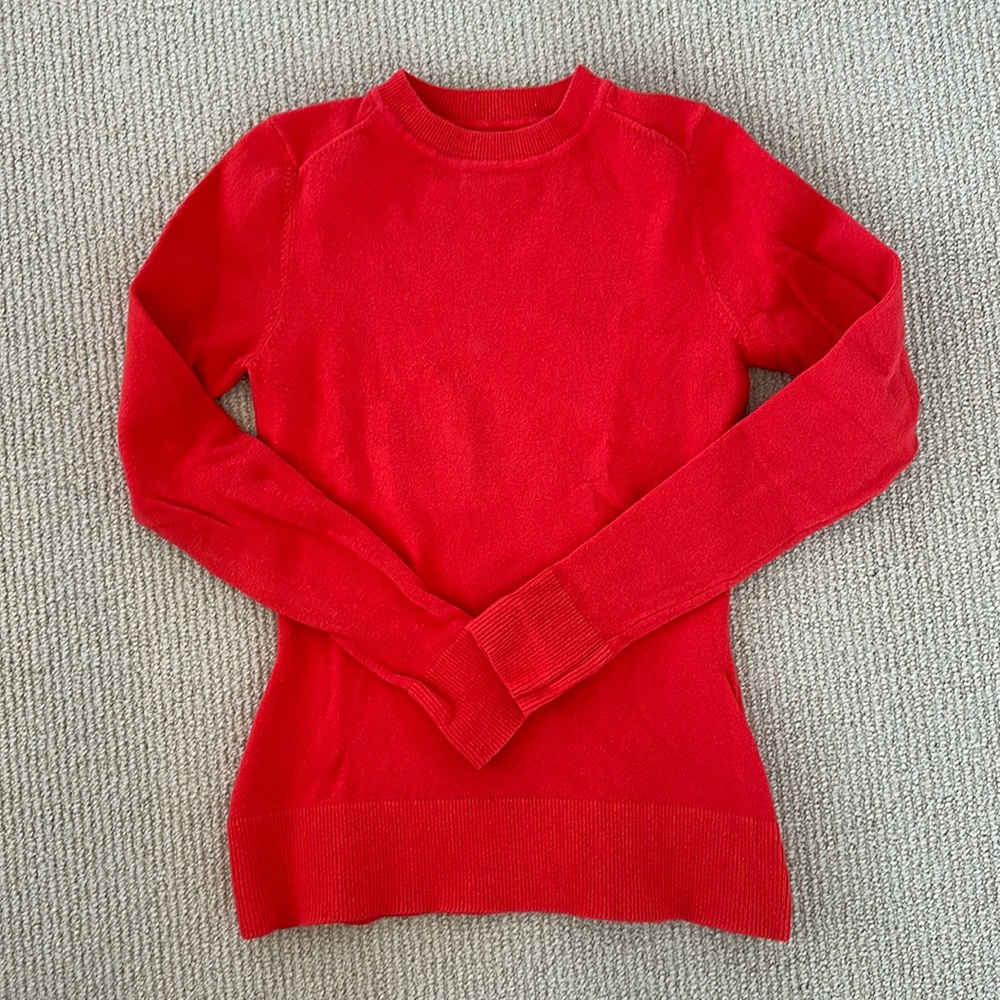 JOOSTRICOT Red Crew Neck Sweater for Women